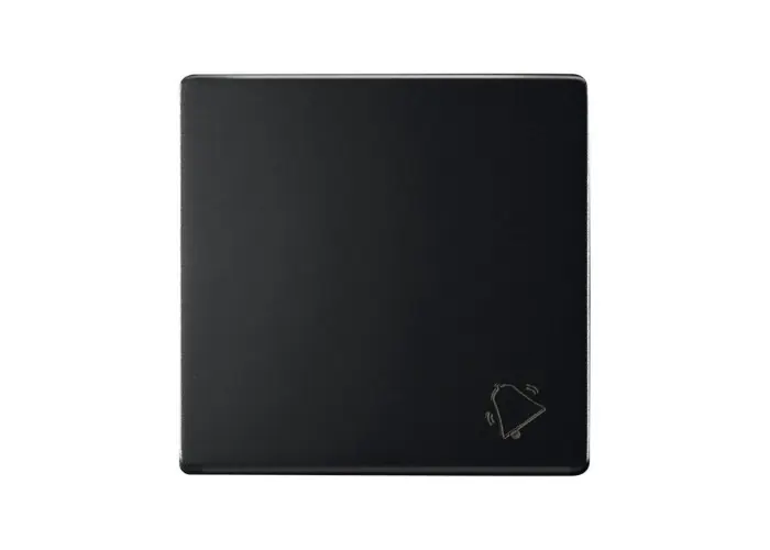 TECLA INDIVIDUAL SIMON 82 CON PULSADOR CAMPANA NEGRO MATE Envío Exprés