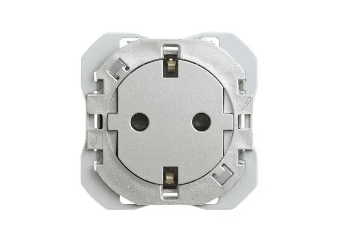 BASE DE ENCHUFE SIMON 270 CLEAN SCHUKO ALUMINIO Venta Final